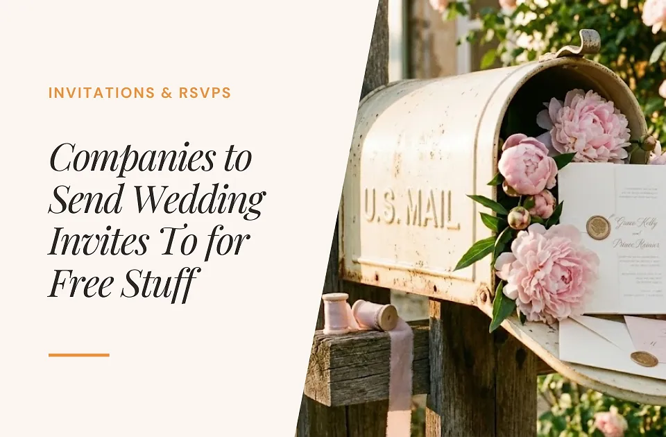 Companies to Send Wedding Invites To for Free Stuff