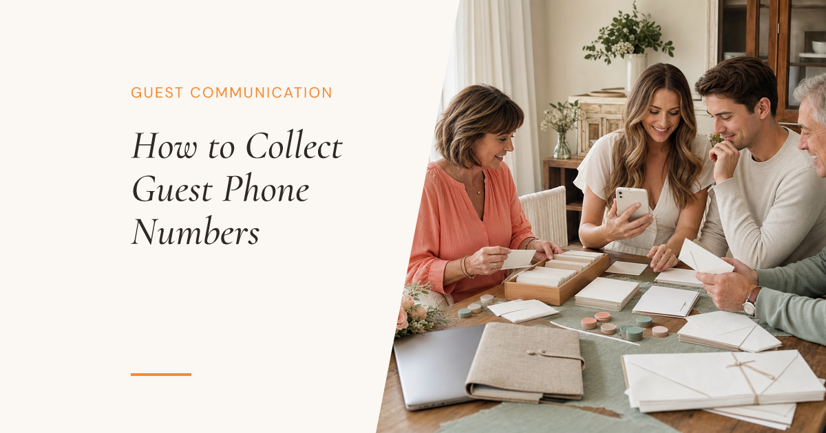 How to Collect Phone Numbers for Your Wedding Guest List
