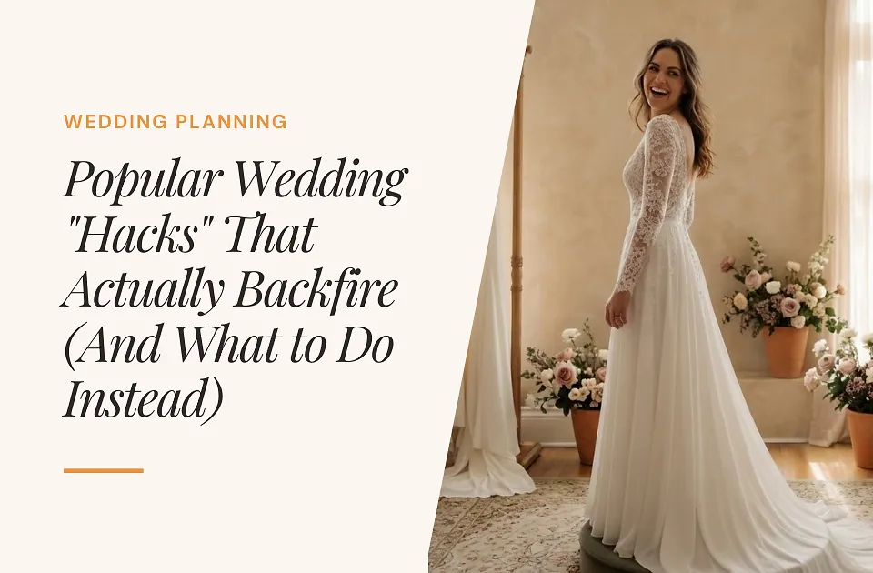 7 Popular Wedding Hacks That Actually Backfire