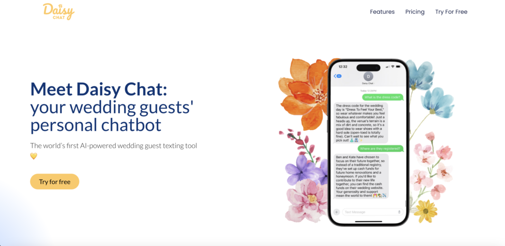 daisy chat landing page